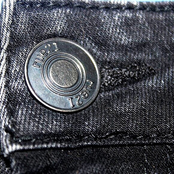 Rue21 Premium Paint Splatter Distressed Jeans Black 34x34 - Picture 7 of 11